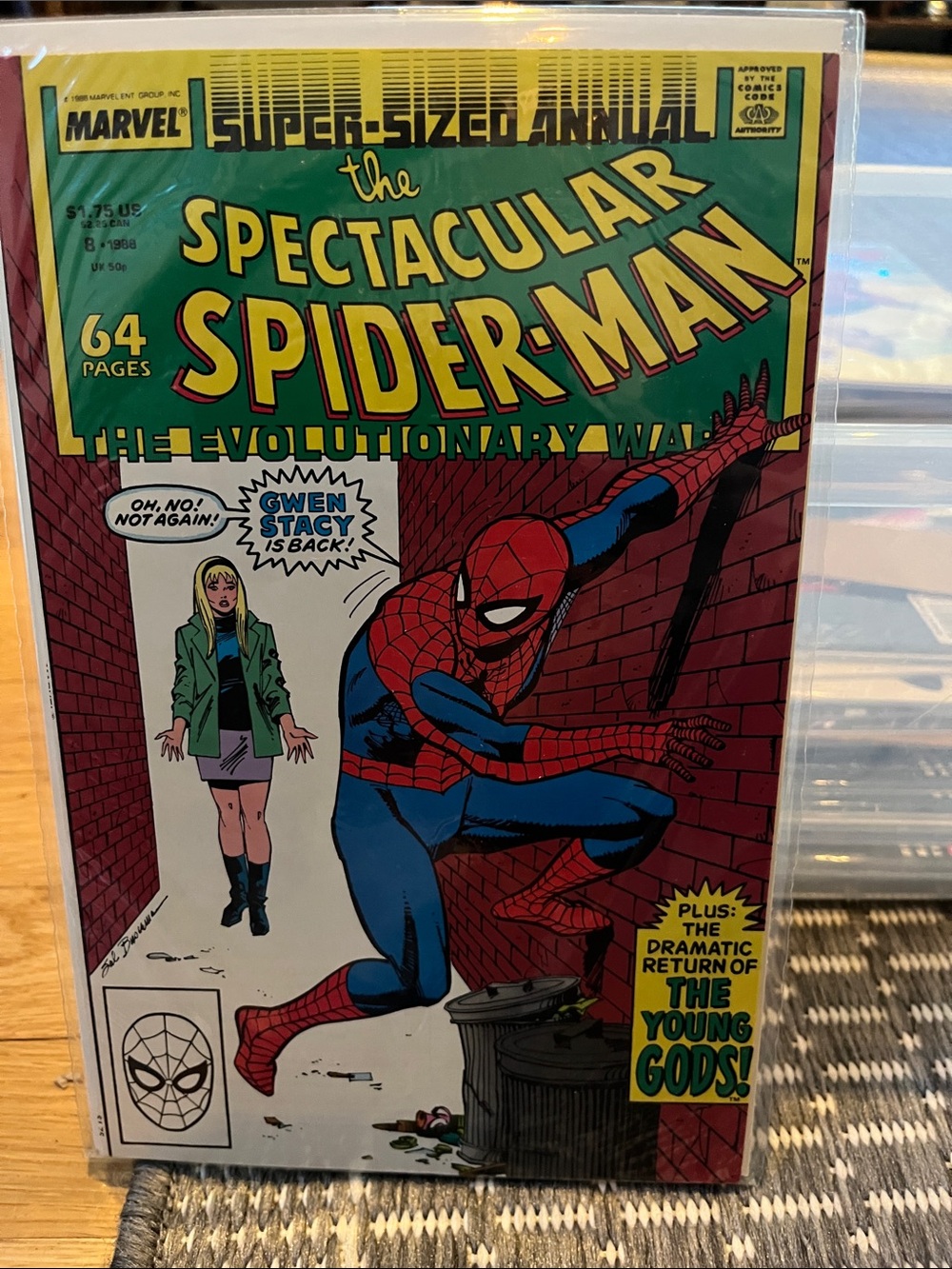 1988 marvel comic the spectacular SpiderMan the evolutionary war Annual